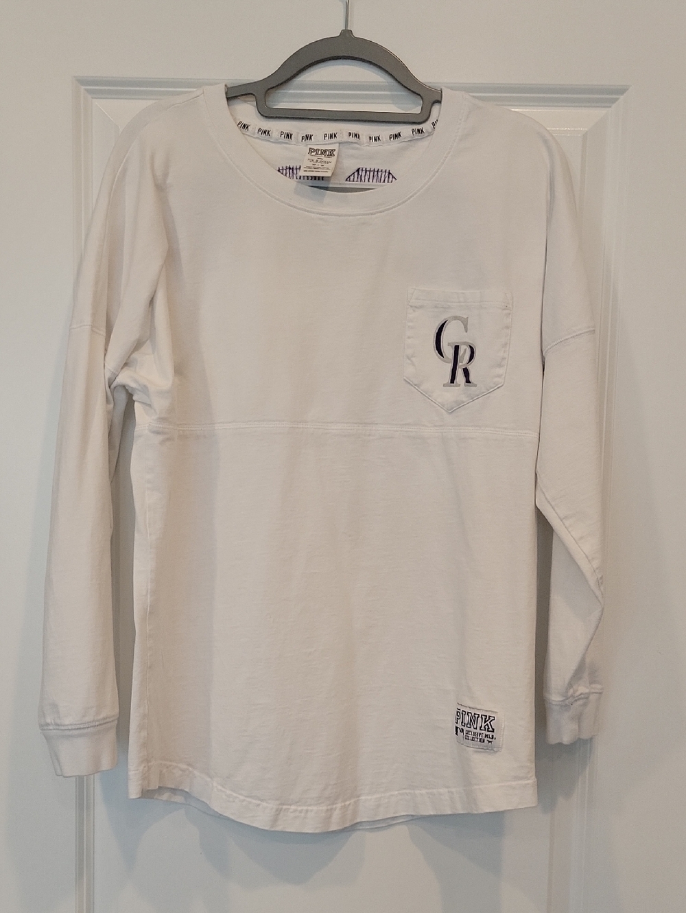 PINK Longsleeve Sequin COLORADO Bring It Home Tee Medium